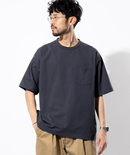 《AIR》DRY 高功能材料 7.7盎司 大尺寸 圓領口袋T恤/吸溼快乾/遮熱/防紫外線