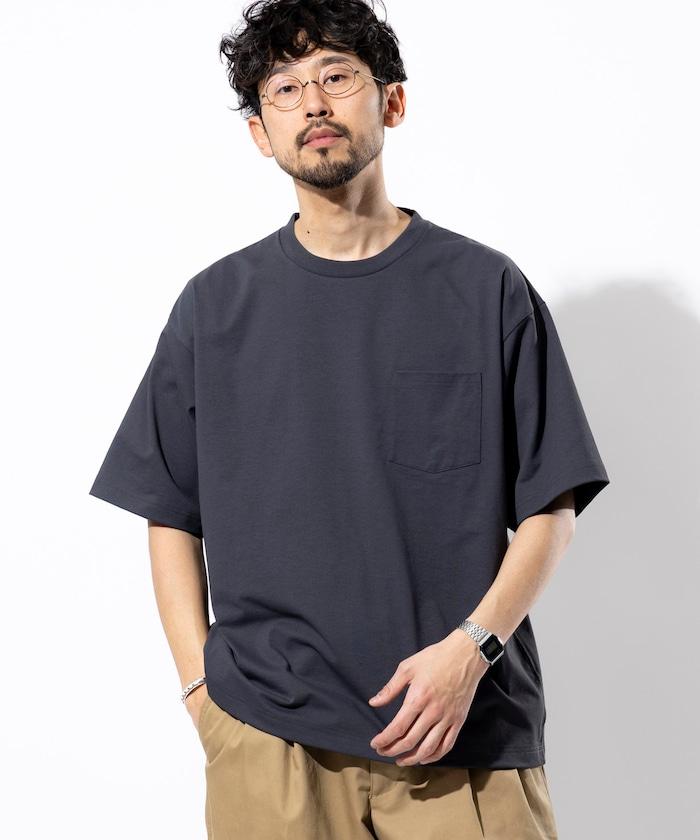 《AIR》DRY 高功能材料 7.7盎司 大尺寸 圓領口袋T恤/吸溼快乾/遮熱/防紫外線