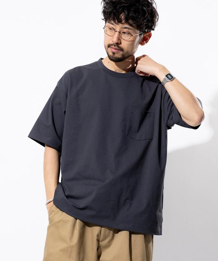 《AIR》DRY 高功能材料 7.7盎司 大尺寸 圓領口袋T恤/吸溼快乾/遮熱/防紫外線