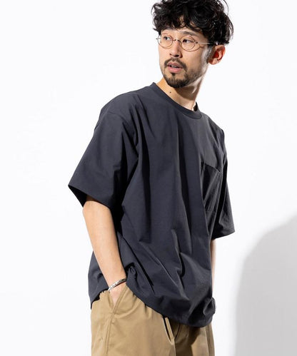 《AIR》DRY 高功能材料 7.7盎司 大尺寸 圓領口袋T恤/吸溼快乾/遮熱/防紫外線