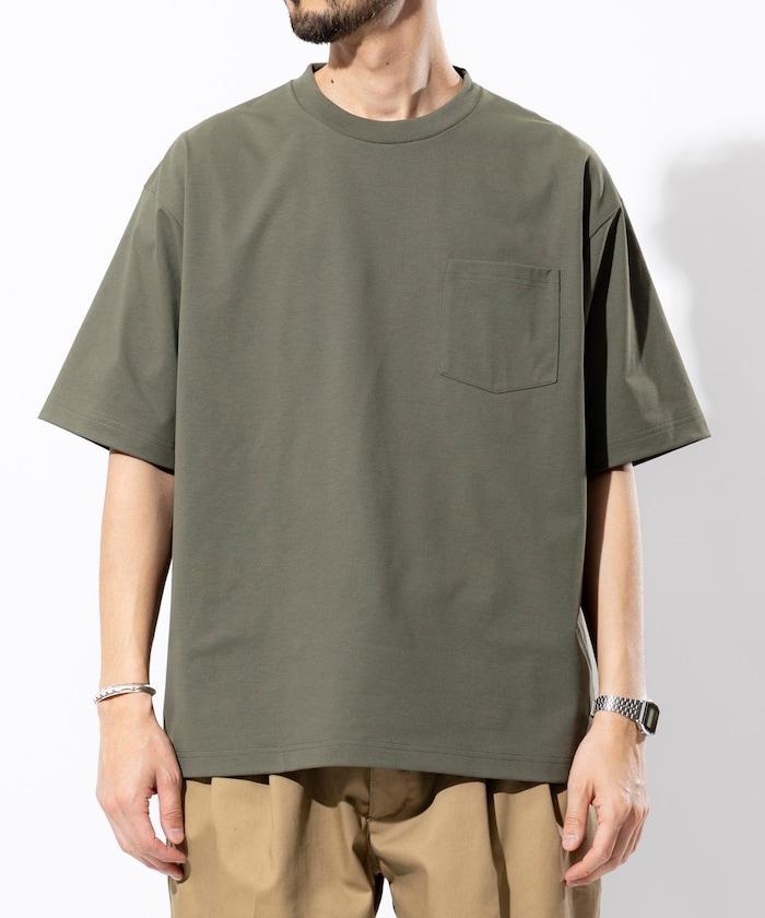 《AIR》DRY 高功能材料 7.7盎司 大尺寸 圓領口袋T恤/吸溼快乾/遮熱/防紫外線