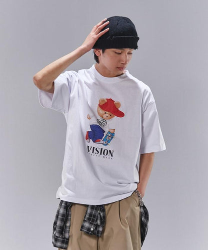 Bear Skate圖案印花T恤
