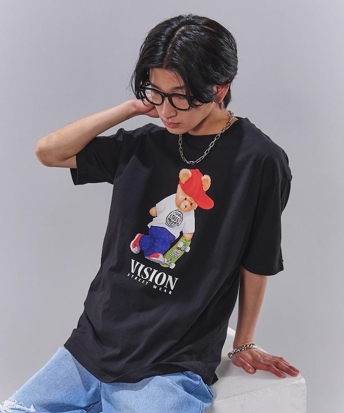 Bear Skate圖案印花T恤