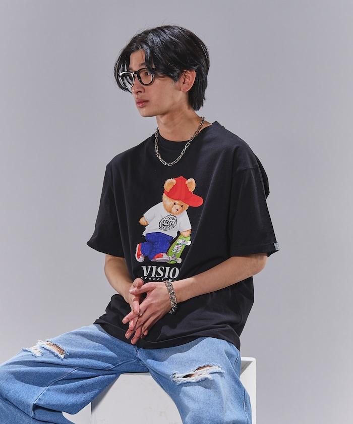 Bear Skate圖案印花T恤