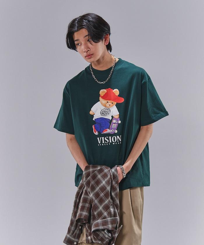Bear Skate圖案印花T恤