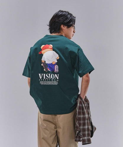 Bear Skate圖案印花T恤