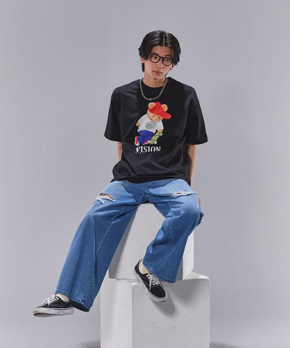 Bear Skate圖案印花T恤