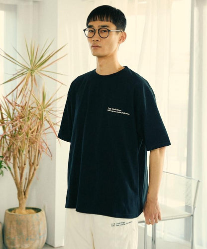 BASIC標誌刺繡T恤 / 單點刺繡短袖T恤