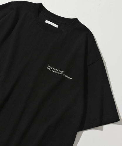 BASIC標誌刺繡T恤 / 單點刺繡短袖T恤