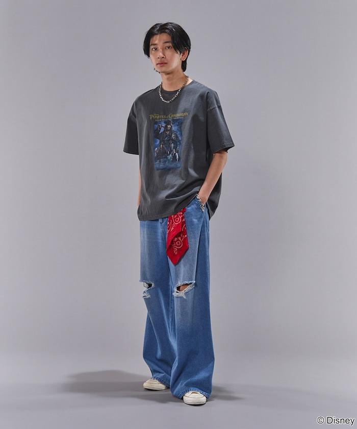 聯名 加勒比海盜 印花顏料T恤