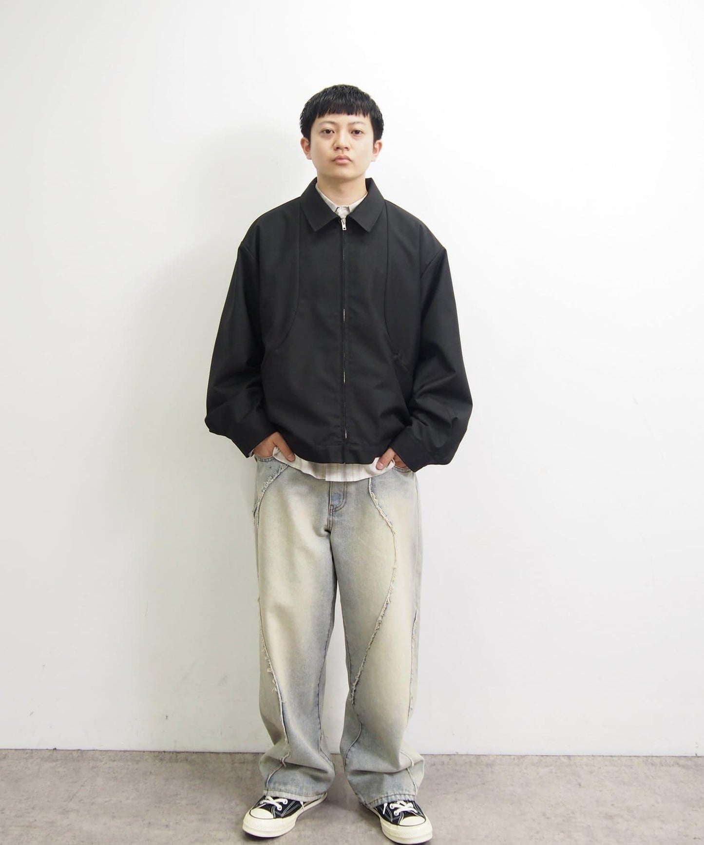 波浪設計牛仔褲