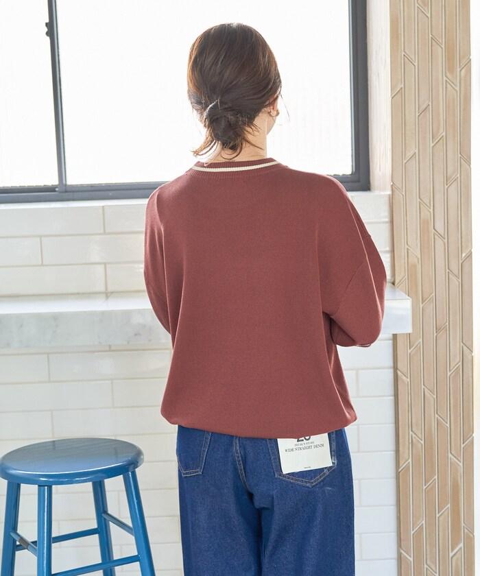 夏季針織連衣裙 線條 短袖 T恤（可手洗）