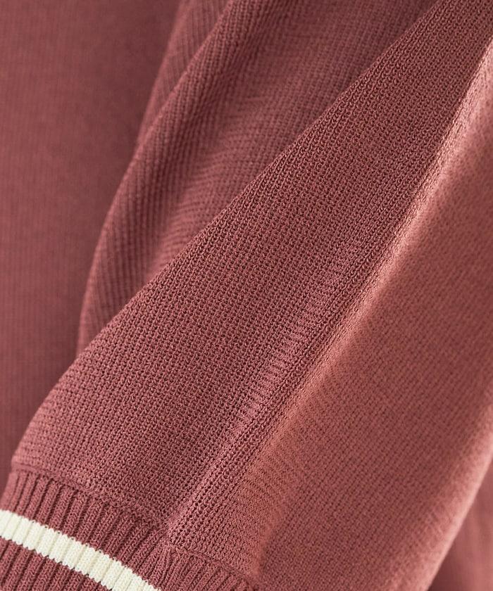 夏季針織連衣裙 線條 短袖 T恤（可手洗）