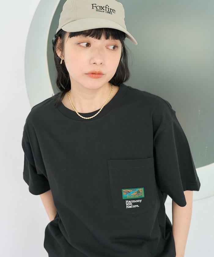 聯名下襬織帶口袋T恤