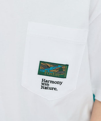 聯名下襬織帶口袋T恤