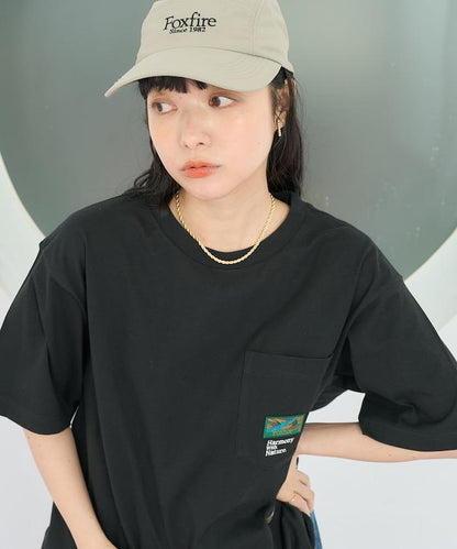 聯名下襬織帶口袋T恤