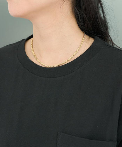 聯名下襬織帶口袋T恤