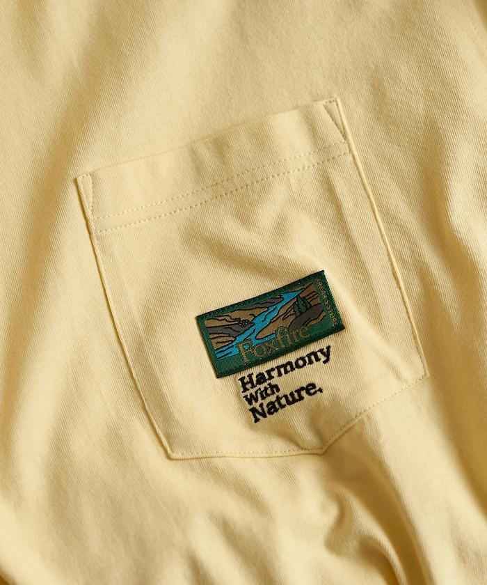 聯名下襬織帶口袋T恤