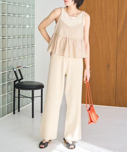 夏季針織寬鬆褲