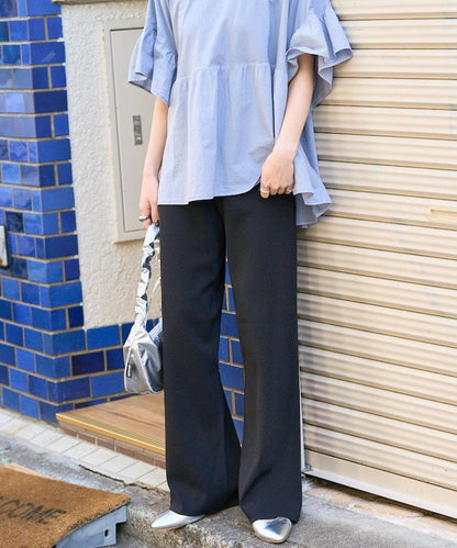 夏季針織寬鬆褲