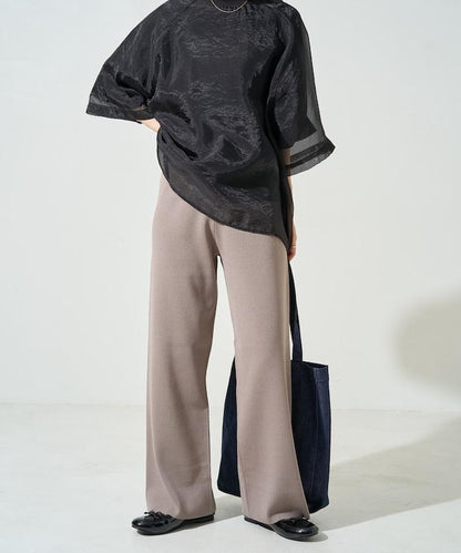 夏季針織寬鬆褲