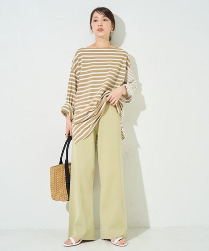 夏季針織寬鬆褲