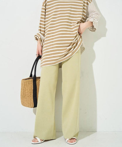 夏季針織寬鬆褲