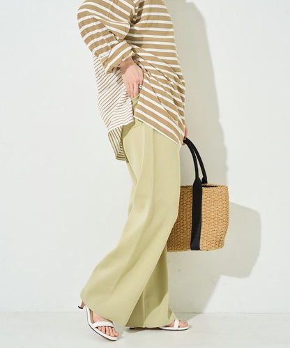 夏季針織寬鬆褲