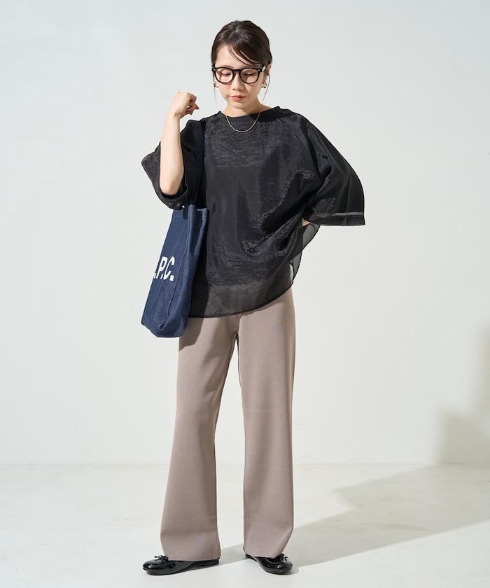 夏季針織寬鬆褲