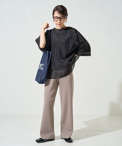 夏季針織寬鬆褲