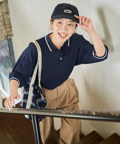 夏季針織款 立領 短袖Polo衫（可手洗）