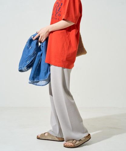 夏季針織寬鬆褲