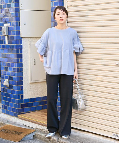 夏季針織寬鬆褲