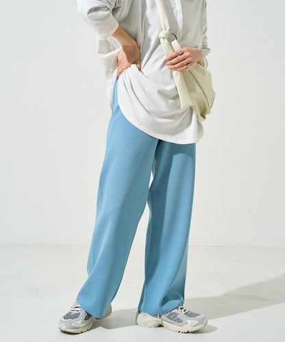 夏季針織寬鬆褲