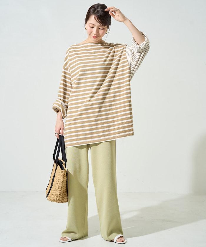 夏季針織寬鬆褲