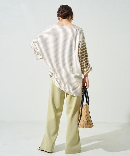 夏季針織寬鬆褲