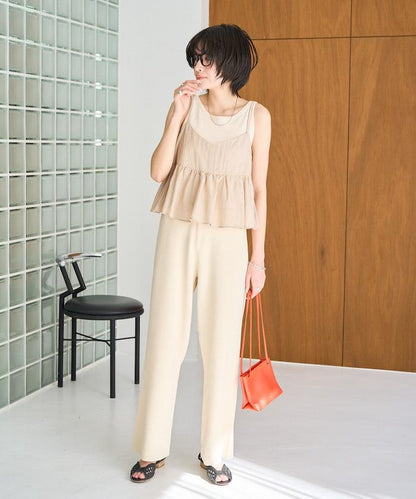 夏季針織寬鬆褲