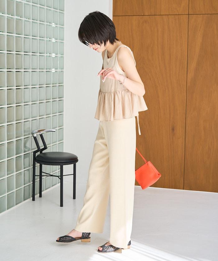 夏季針織寬鬆褲