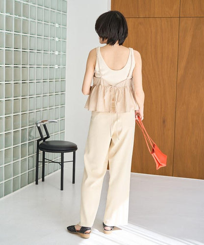 夏季針織寬鬆褲