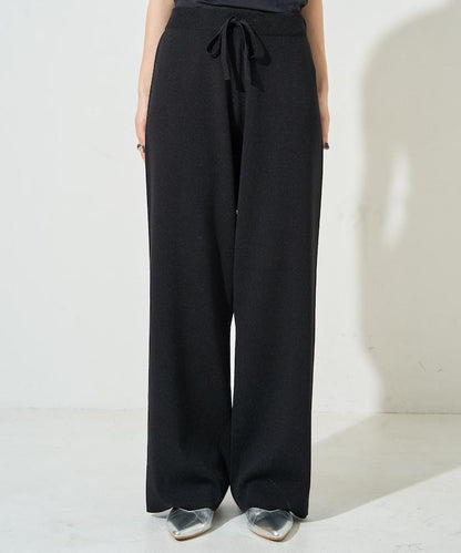 夏季針織寬鬆褲