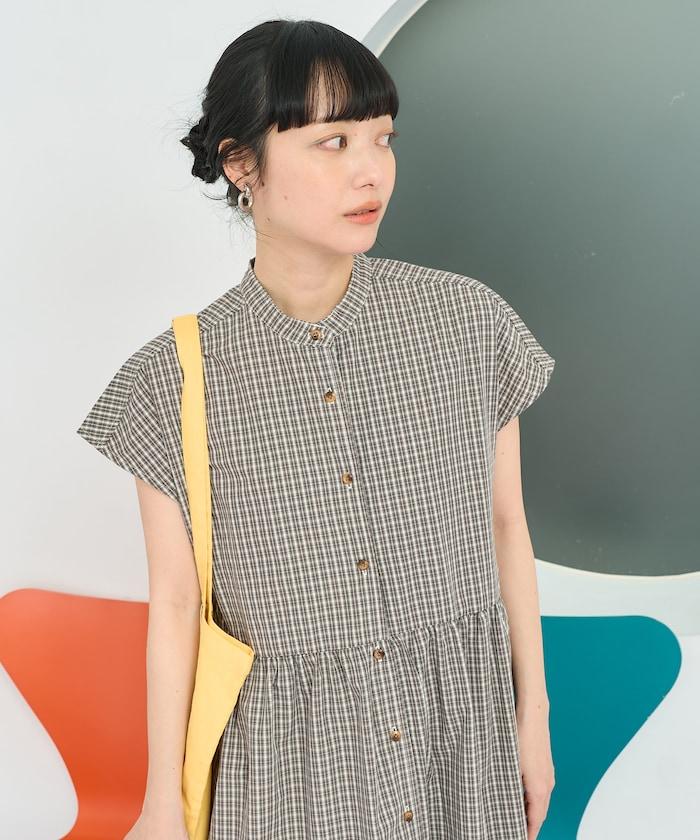 聯名 釣魚口袋 短袖連衣裙