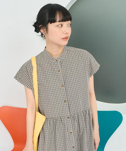 聯名 釣魚口袋 短袖連衣裙