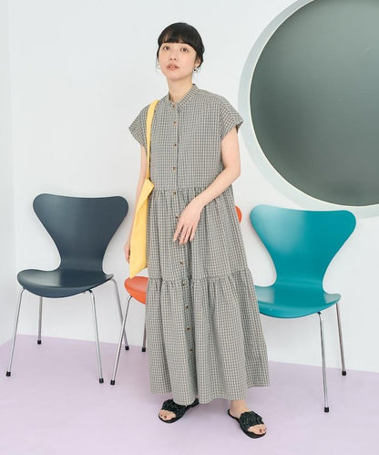 聯名 釣魚口袋 短袖連衣裙