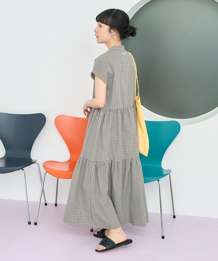 聯名 釣魚口袋 短袖連衣裙