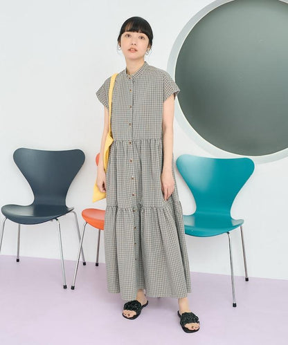 聯名 釣魚口袋 短袖連衣裙