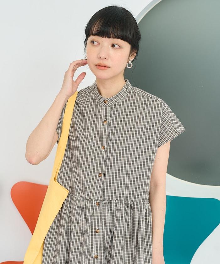 聯名 釣魚口袋 短袖連衣裙