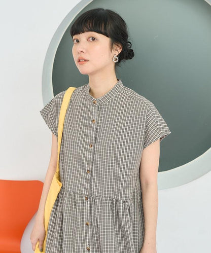 聯名 釣魚口袋 短袖連衣裙