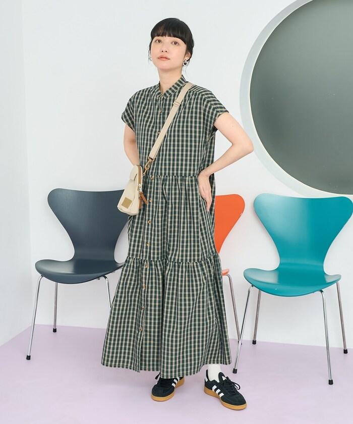 聯名 釣魚口袋 短袖連衣裙