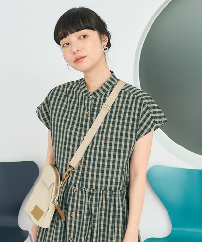 聯名 釣魚口袋 短袖連衣裙