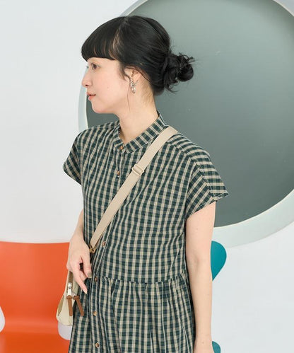 聯名 釣魚口袋 短袖連衣裙